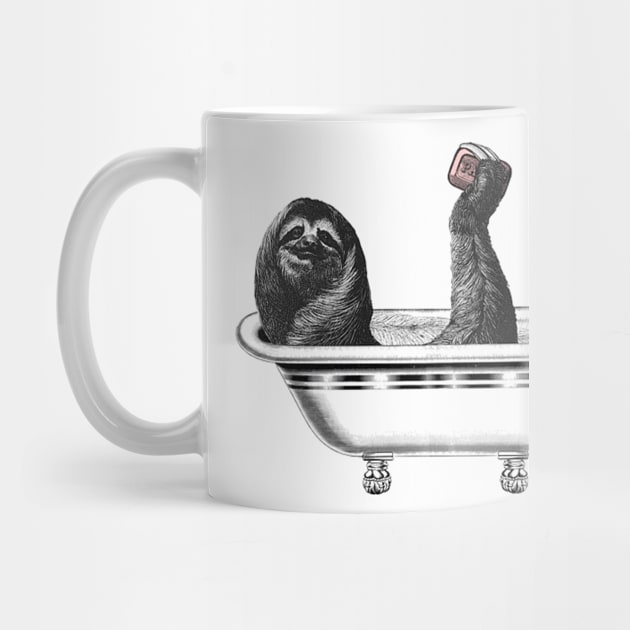 bathroom sloth by ysmnlettering